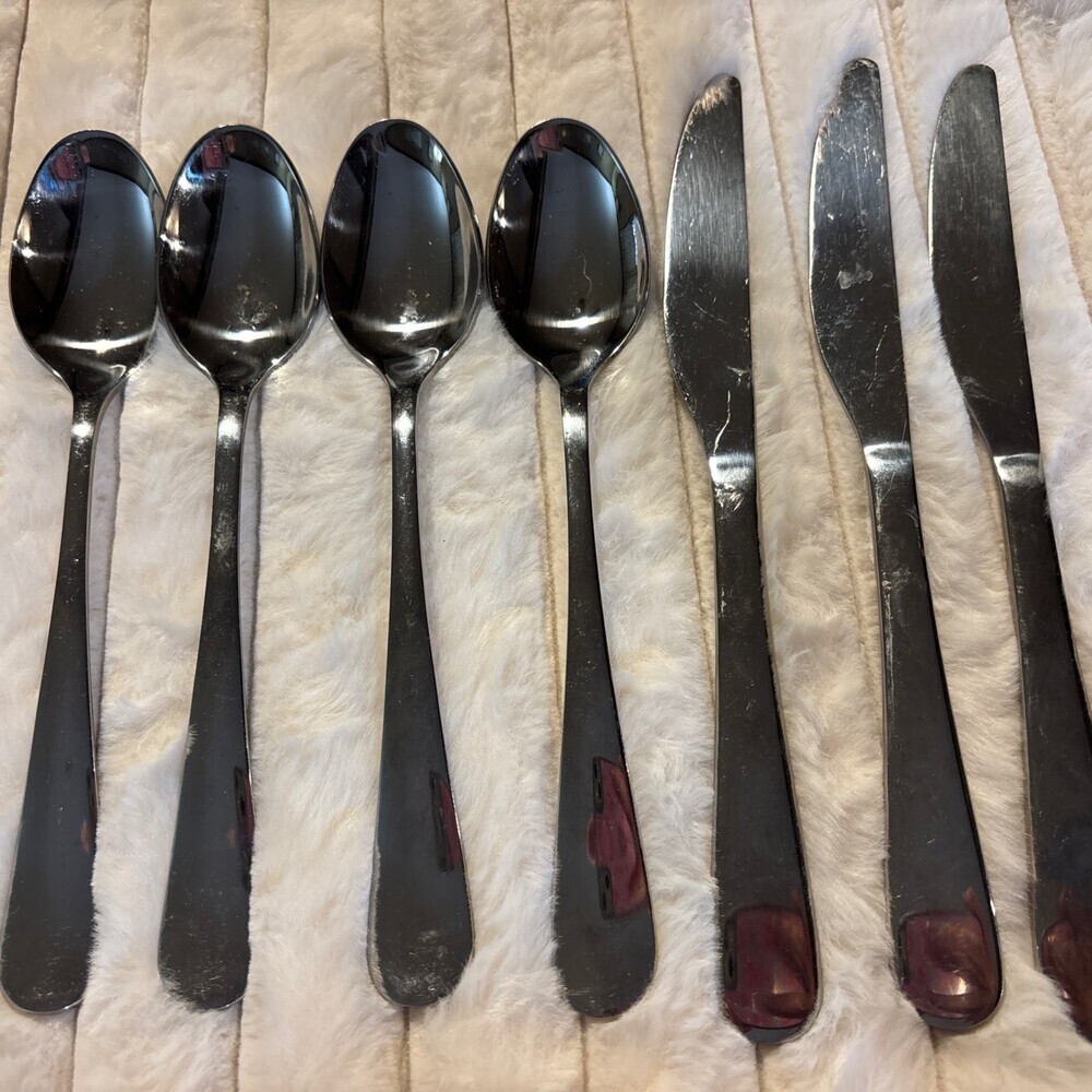 Cambridge Stainless flatware NEVADA A-20 Replacements 4 Tablespoons 3 Knives Lot
